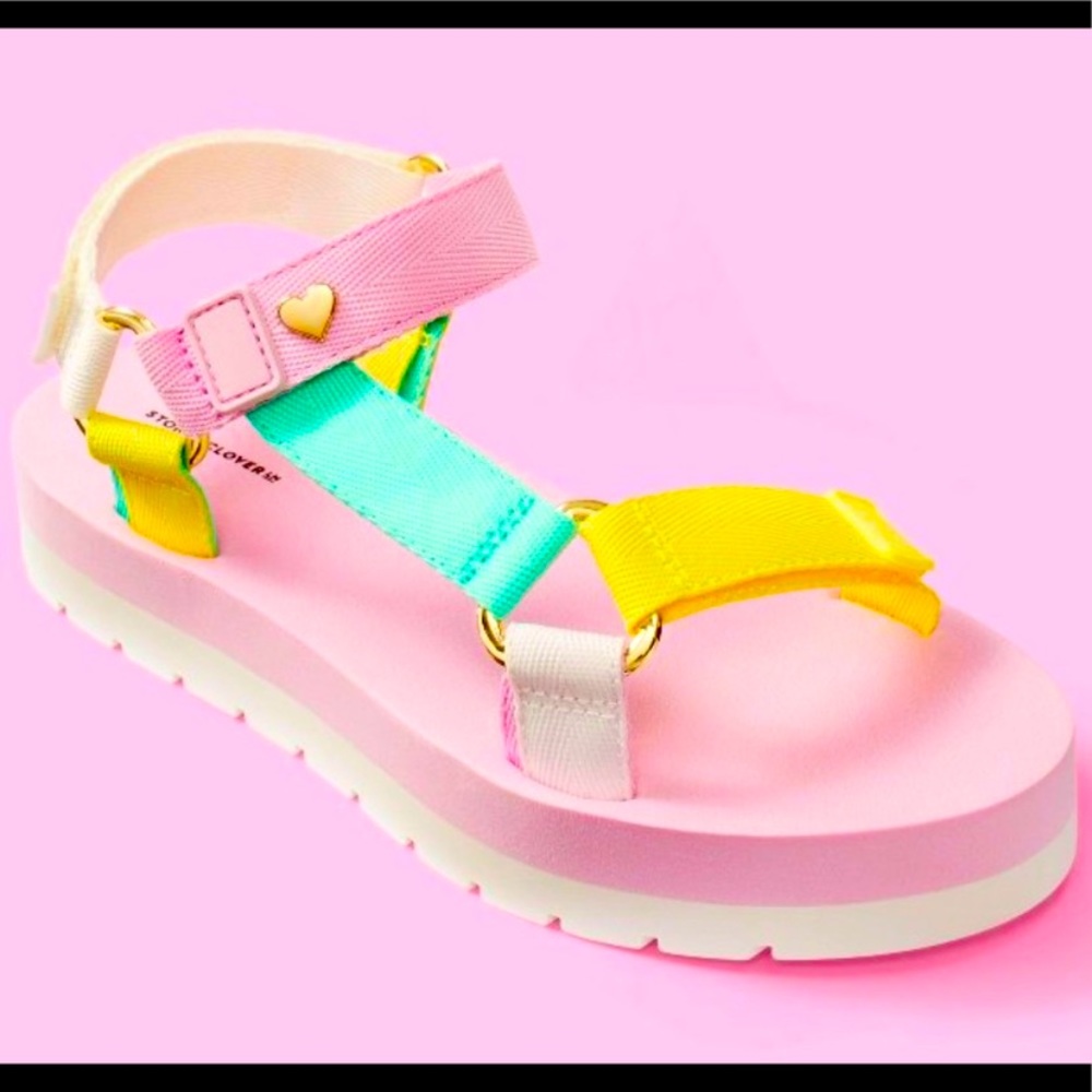 STONEY CLOVER LANE @ TARGET MULTICOLOR SANDALS - sz 7